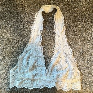 Target Xhilaration White Halter Neck Lace Bralette